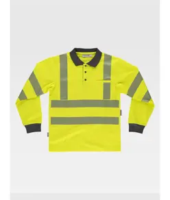 Polo manica lunga alta visibilita classe 2 Workteam