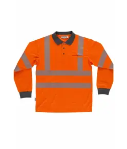 Polo manica lunga alta visibilita classe 2 Workteam