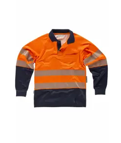 Polo manica lunga alta visibilita classe 2 Workteam