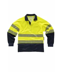 Polo manica lunga alta visibilita classe 2 Workteam