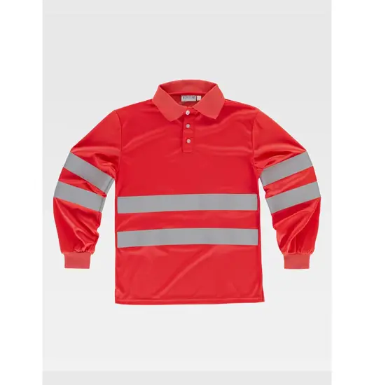 Polo manica lunga alta visibilita classe 2 Workteam