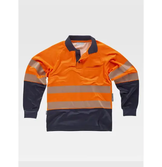 Polo manica lunga alta visibilita classe 2 Workteam