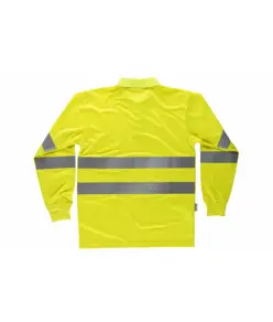 Polo manica lunga alta visibilità Workteam