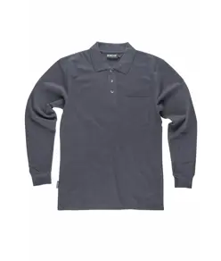 Polo manica lunga con taschino Workteam