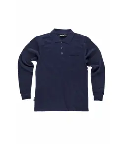 Polo manica lunga con taschino Workteam