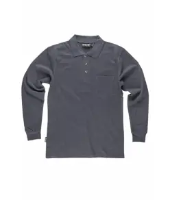 Polo manica lunga con taschino Workteam