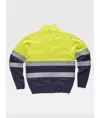 Pullover mezza zip alta visibilita classe 1 Workteam