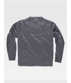 Pullover unisex girocollo rinforzi in twil Workteam