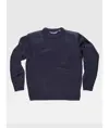 Pullover unisex girocollo rinforzi in twil Workteam