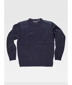 Pullover unisex girocollo rinforzi in twil Workteam