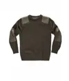 Pullover unisex girocollo rinforzi in twil Workteam