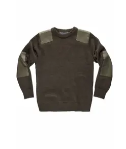 Pullover unisex girocollo rinforzi in twil Workteam