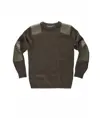 Pullover unisex girocollo rinforzi in twil Workteam