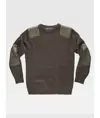 Pullover unisex girocollo rinforzi in twil Workteam