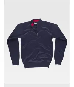 Pullover unisex mezza zip Workteam