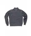 Pullover unisex mezza zip rinforzi in twill Workteam