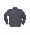 Pullover unisex mezza zip rinforzi in twill Workteam