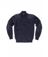Pullover unisex mezza zip rinforzi in twill Workteam