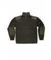 Pullover unisex mezza zip rinforzi in twill Workteam