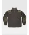 Pullover unisex mezza zip rinforzi in twill Workteam