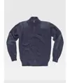 Pullover unisex mezza zip rinforzi in twill Workteam