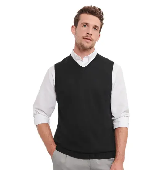 PULLOVER UNISEX SMANICATO COLLO A V Russell