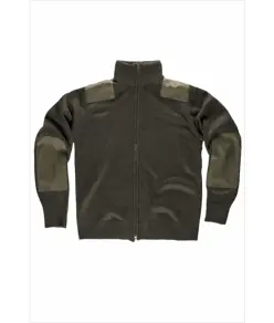 Pullover unisex zip intera rinforzi in twill Workteam