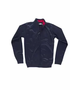 Pullover unisex zip intera Workteam