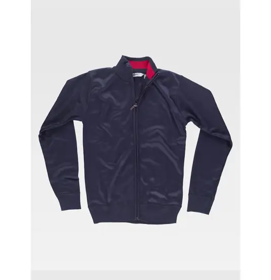 Pullover unisex zip intera Workteam