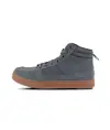 Scarpa alta in pelle e tessuto Workteam