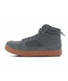 Scarpa alta in pelle e tessuto Workteam