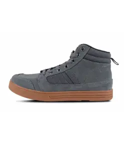 Scarpa alta in pelle e tessuto Workteam