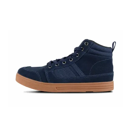 Scarpa alta in pelle e tessuto Workteam