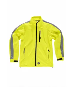 Softshell alta visibilita e bande rifrangenti Workteam