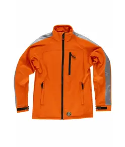 Softshell alta visibilita e bande rifrangenti Workteam