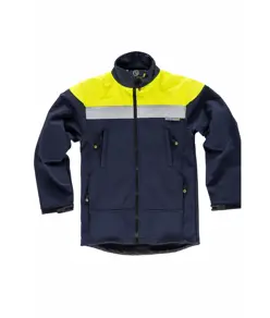 Softshell alta visiilita e bande rifrangenti Workteam