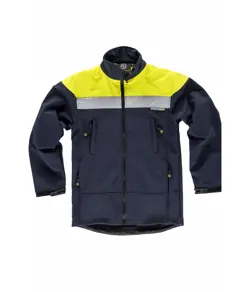 Softshell alta visiilita e bande rifrangenti Workteam