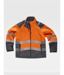 Softshell bande rifrangenti discontinue Workteam