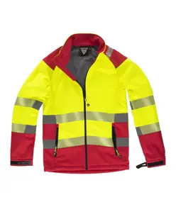 Softshell bande rifrangenti discontinue Workteam