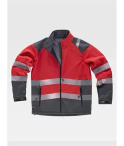 Softshell bande rifrangenti discontinue Workteam