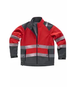 Softshell bande rifrangenti discontinue Workteam