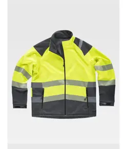 Softshell bande rifrangenti discontinue Workteam