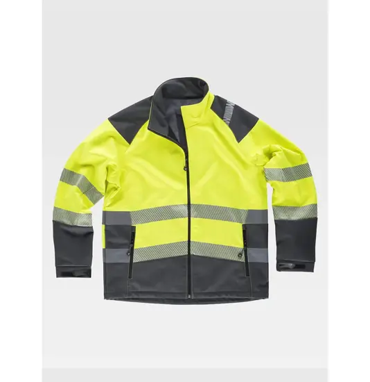 Softshell bande rifrangenti discontinue Workteam