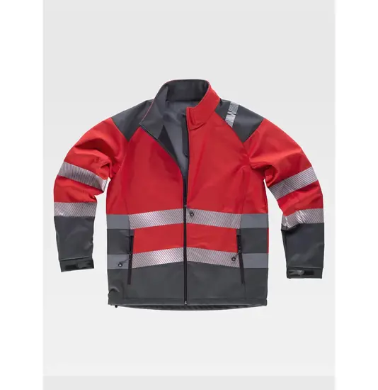 Softshell bande rifrangenti discontinue Workteam