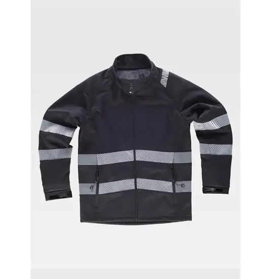 Softshell bande rifrangenti discontinue Workteam