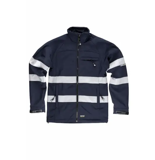 Softshell bande rifrangenti Workteam