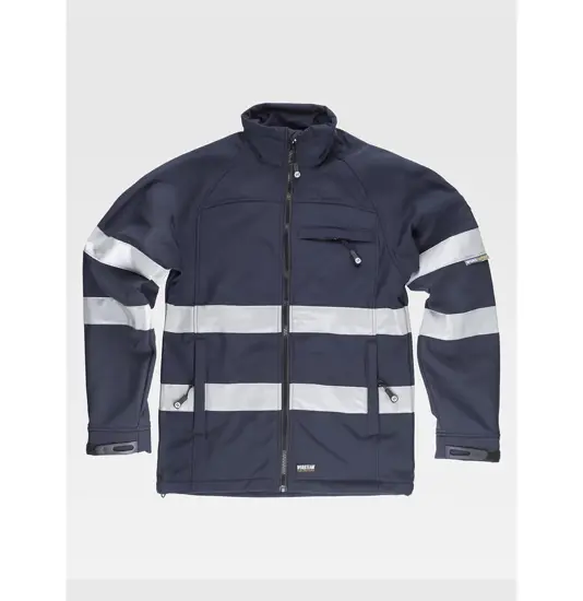 Softshell bande rifrangenti Workteam