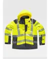 Softshell con cappuccio alta visibilita e bande rifrangenti discontinue Workteam