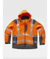 Softshell con cappuccio alta visibilita e bande rifrangenti discontinue Workteam