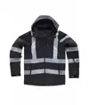 Softshell con cappuccio bande rifrangenti discontinue Workteam